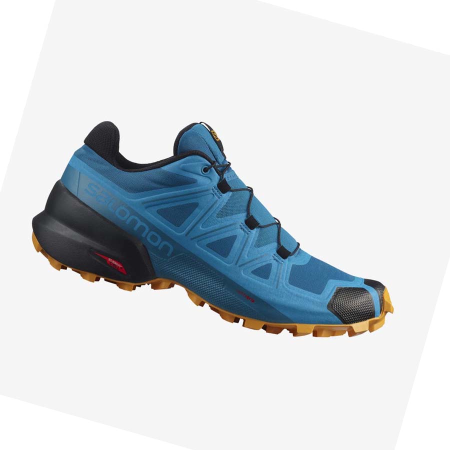 Tenis Para Trail Running Salomon SPEEDCROSS 5 Hombre Azules | MX 3514WNB